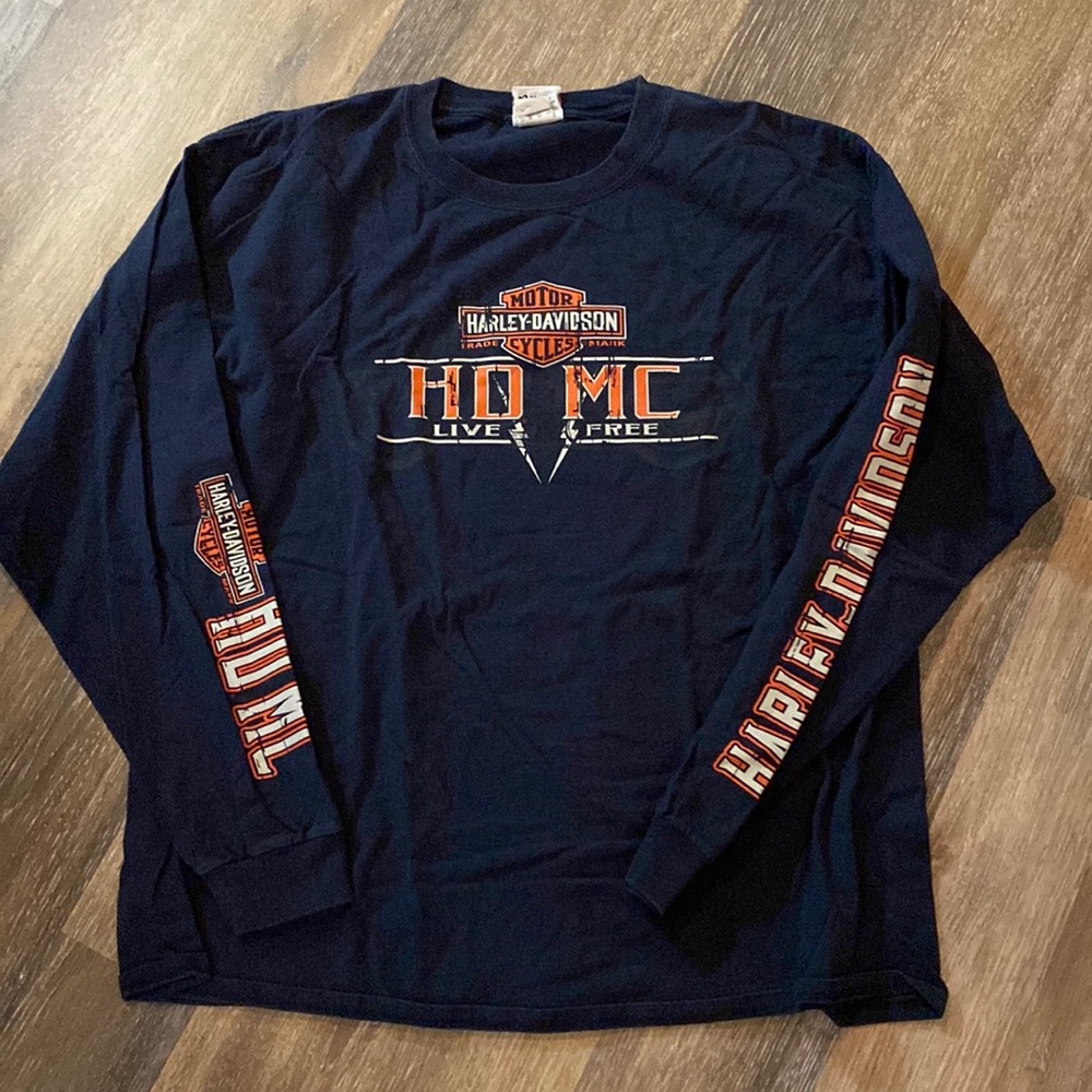 Harley Davidson navy long sleeved El Paso t-shirt XL
